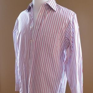 Stafford Pinstripe Dress Shirt 15.5 34/35